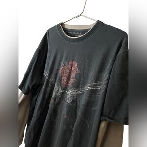 Y2K Affliction Style Winged Guns And Roses Long Sleeve By Bit And Bridle Xl